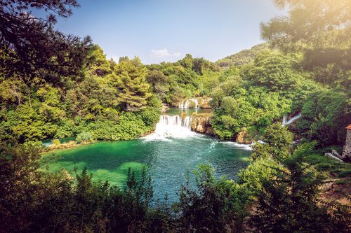 Krka National Park waterfalls, Croatia