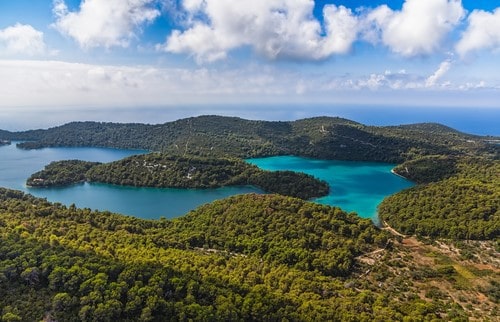 Mljet aerial