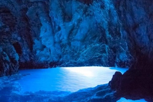 Blue Cave, Bisevo, Croatia