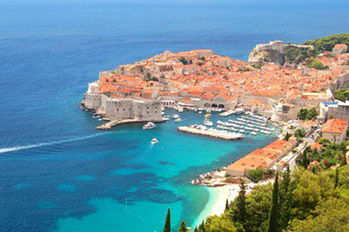 A panoramic view of Dubrovnik