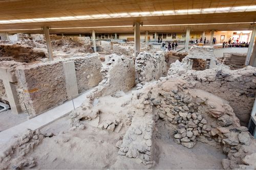 Akrotiri archaeological site, Santorini