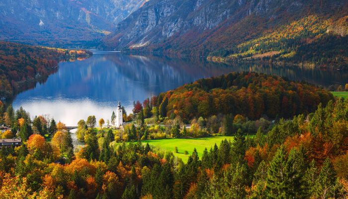 Bohinj Lake, Julian Alps, Slovenia