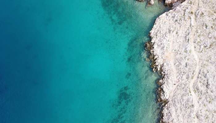Aerial view of Croatia