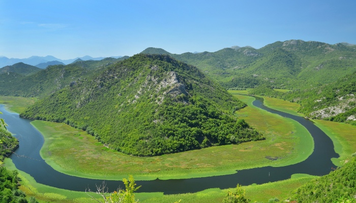 Lake Scadar Aerial View