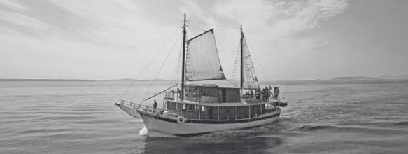 Retro Croatian Ship