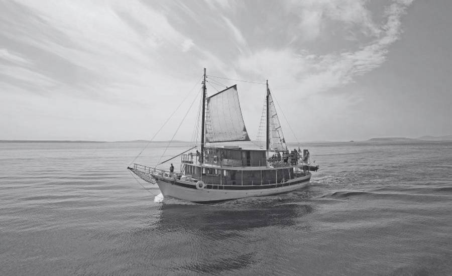 Retro Croatian Ship