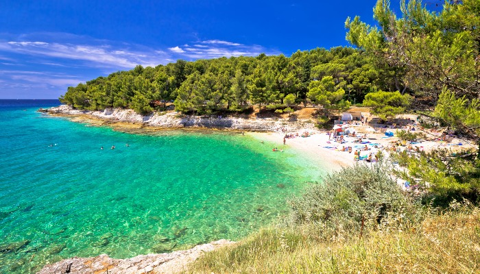Sandy beach near Pula