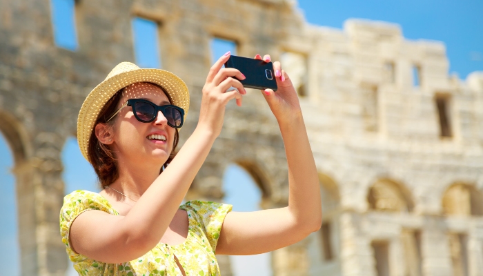 Tourist in Pula